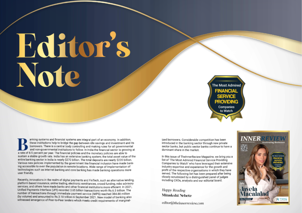 Javela's Editor's Note